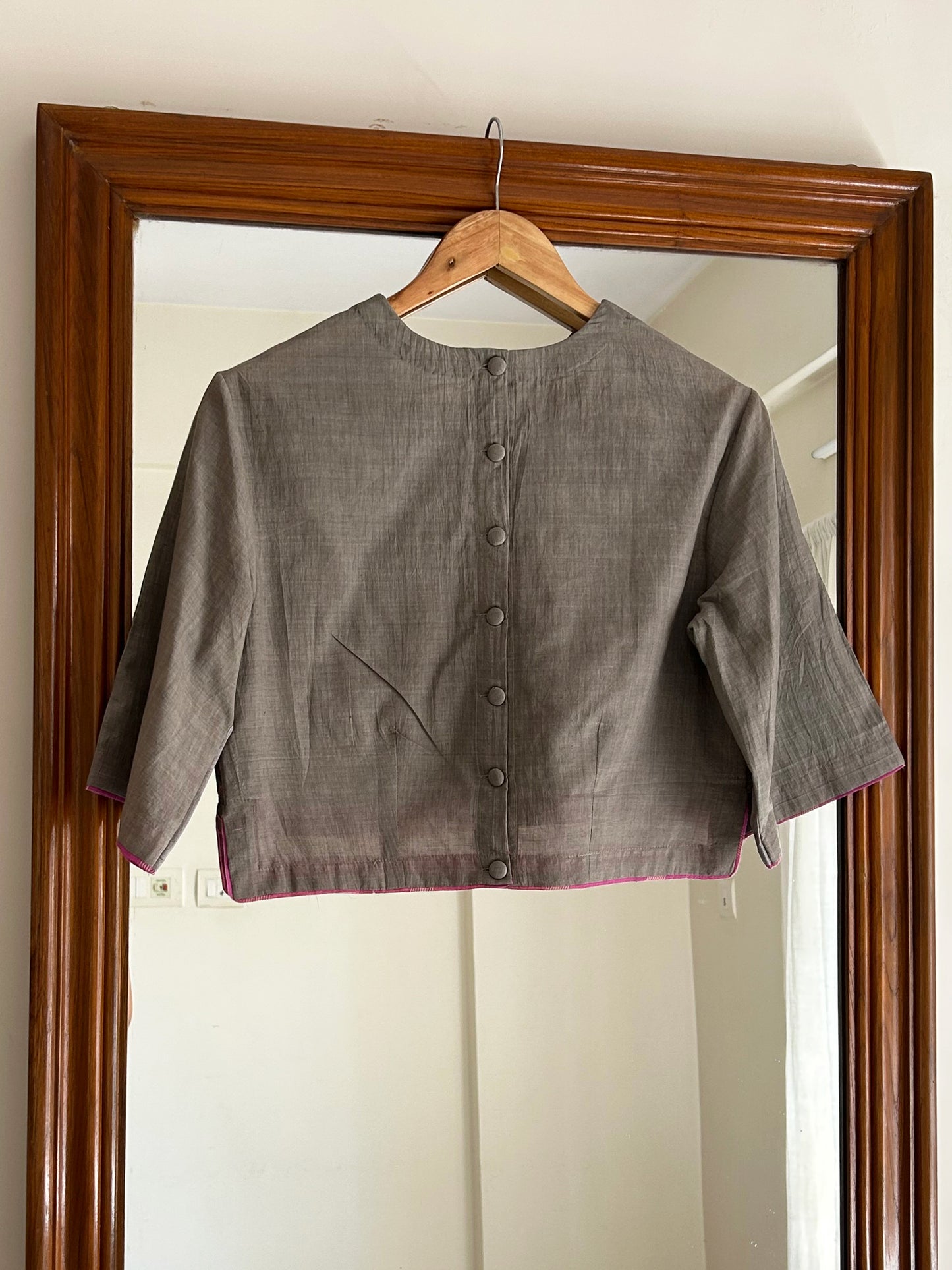 Chikankari silk Blouse