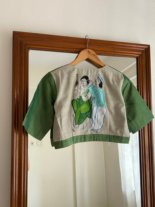 BABU BIBI GREEN SILK
