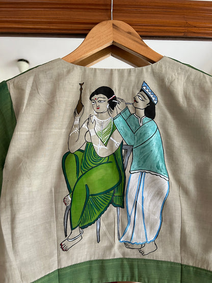 BABU BIBI GREEN SILK