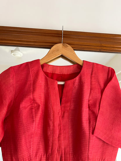 LAKSHMI ORANGE TUSSAR SILK