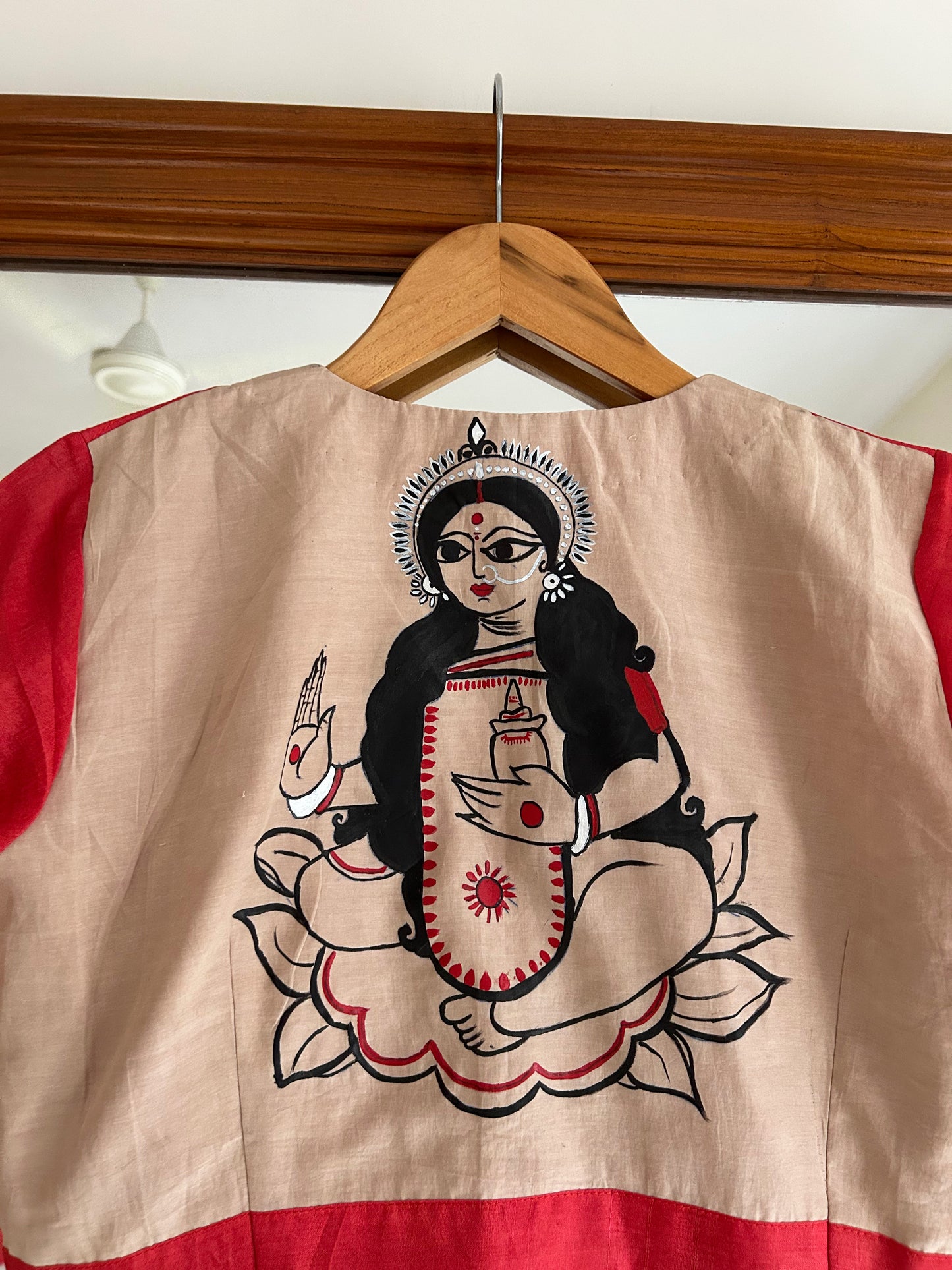 LAKSHMI ORANGE TUSSAR SILK