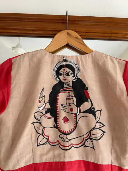 LAKSHMI ORANGE TUSSAR SILK