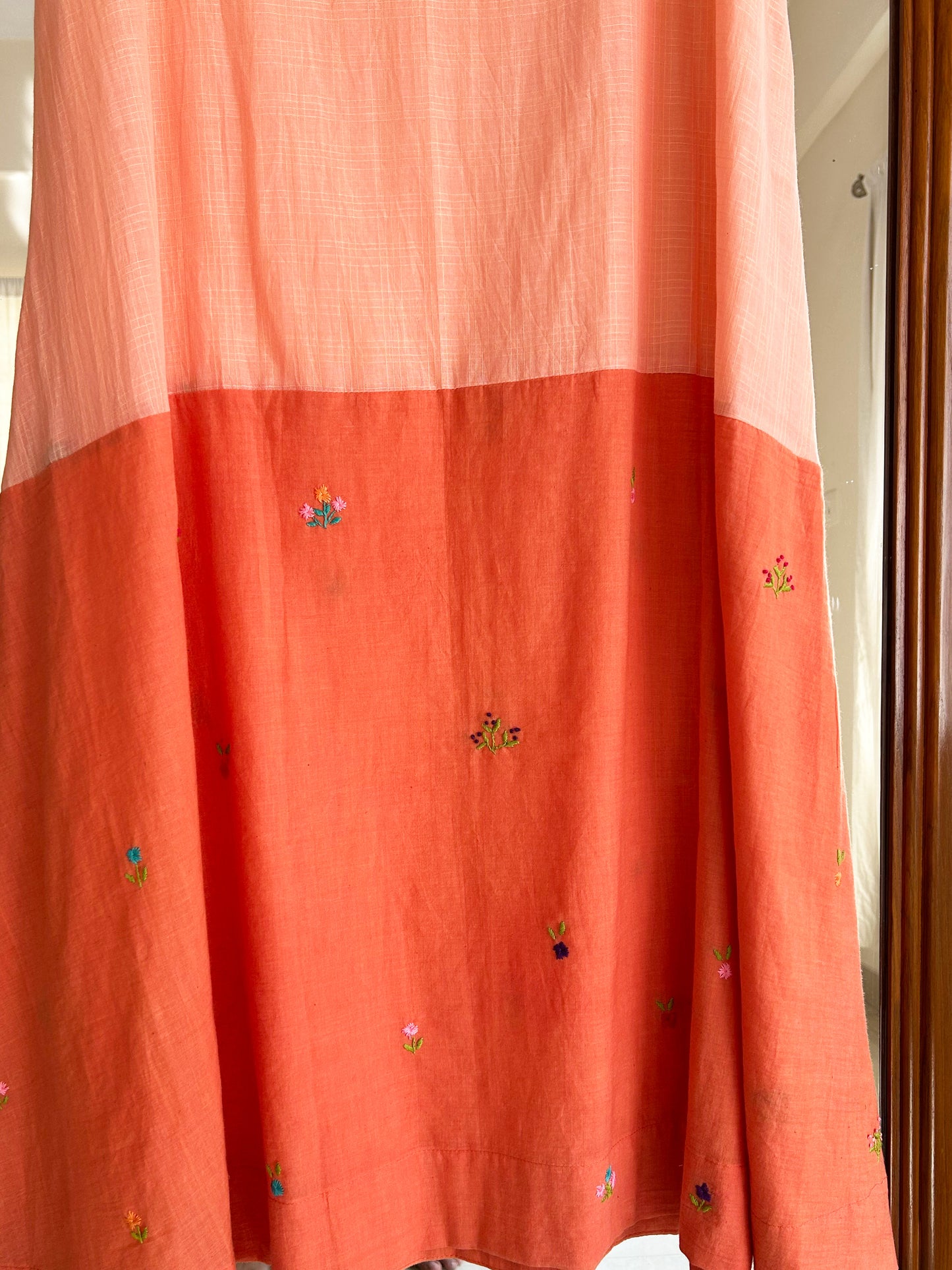 CORAL LONG SLIP DRESS