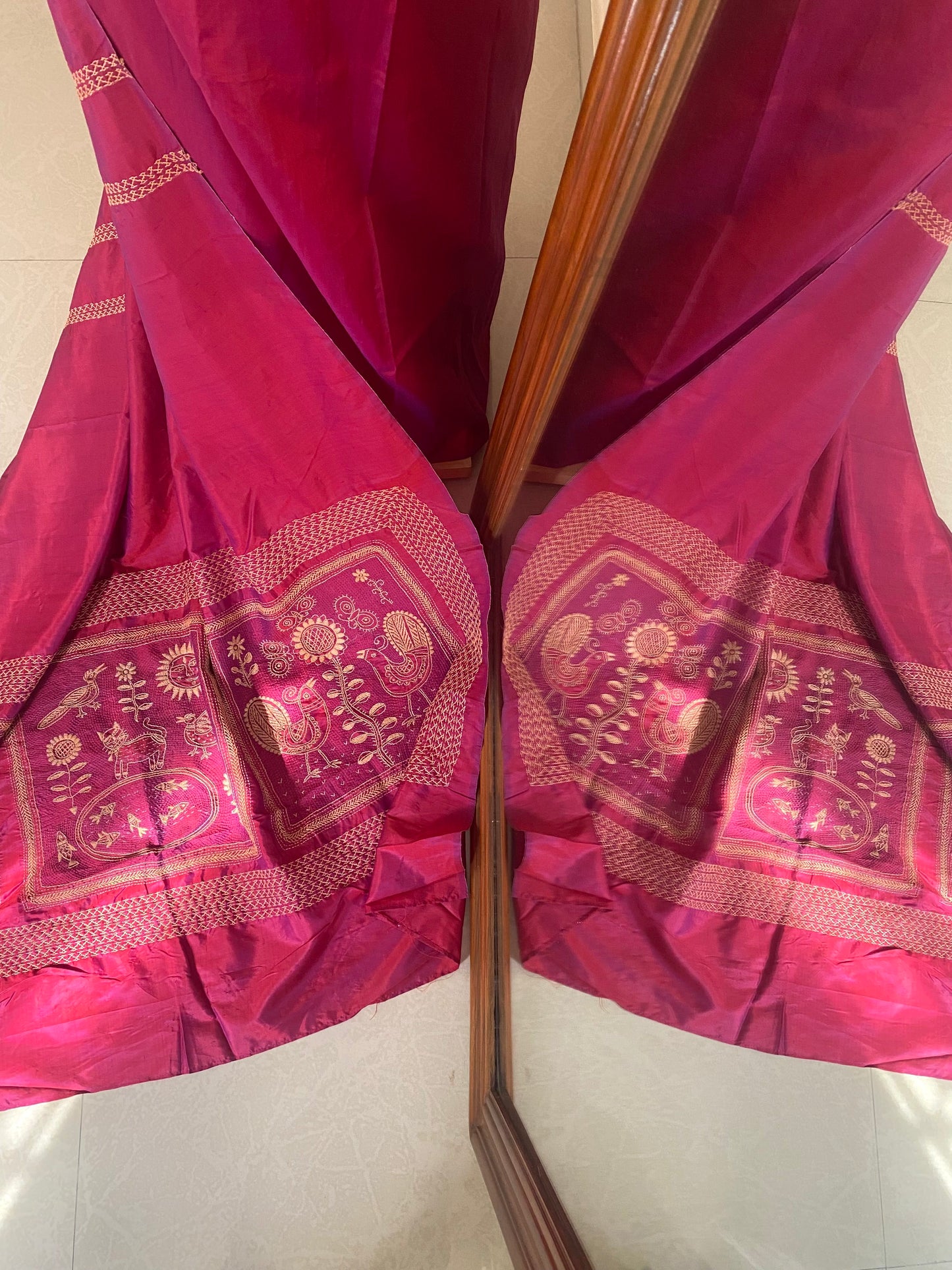 Folk Saree Pink