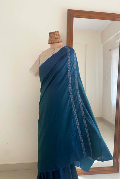 Folk Saree Azure