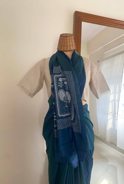Folk Saree Azure