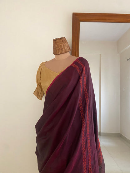 Folk Saree Plum