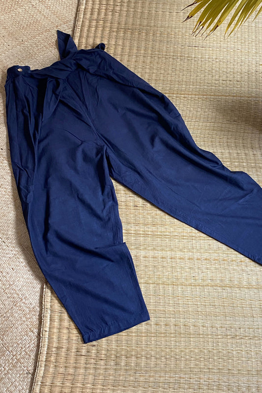 Navy Wrap pant