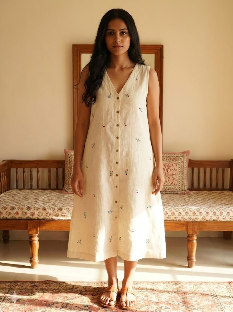 Lola cream kurta