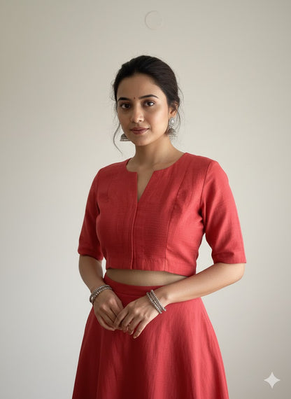 LAKSHMI ORANGE TUSSAR SILK